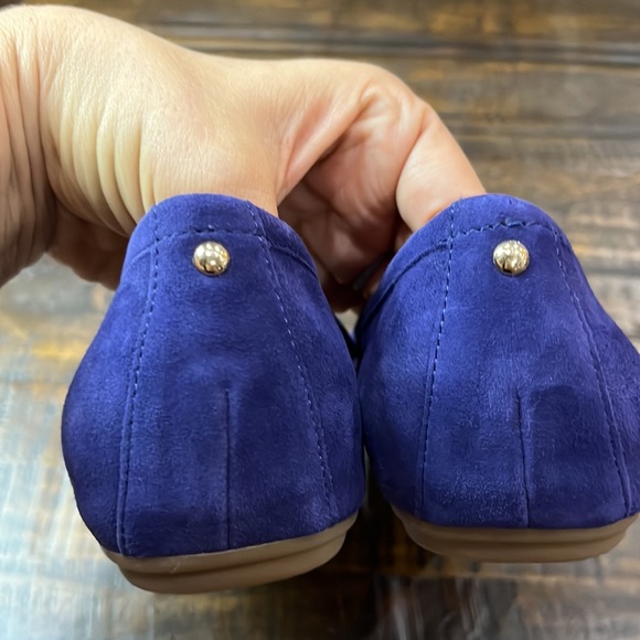 Blue flats, Naturalizer Brittany Suede Ballet Flat shoes, like new - Picture 5 of 7